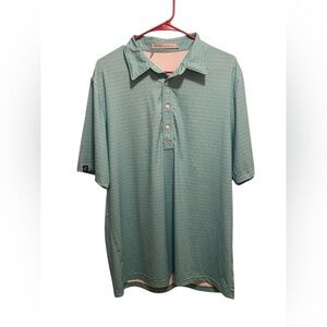 Criquet Men's Green Golf Shirt. Size large.‎ Good condition